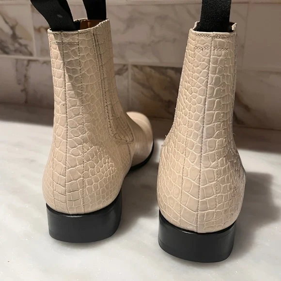 Authentic Tom Ford Kurt Alligator-Embossed Leather Chelsea  display picture 1